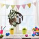 thumbnail image 4 of Easter Wreath Spring Door Hanging Decoration, Festive Religious Symbolism, Home Wall Decor, Spring Festival Celebration, Religious Home Decor, Festival Wall Hangings, Metal Frame, Wooden, 4 of 6