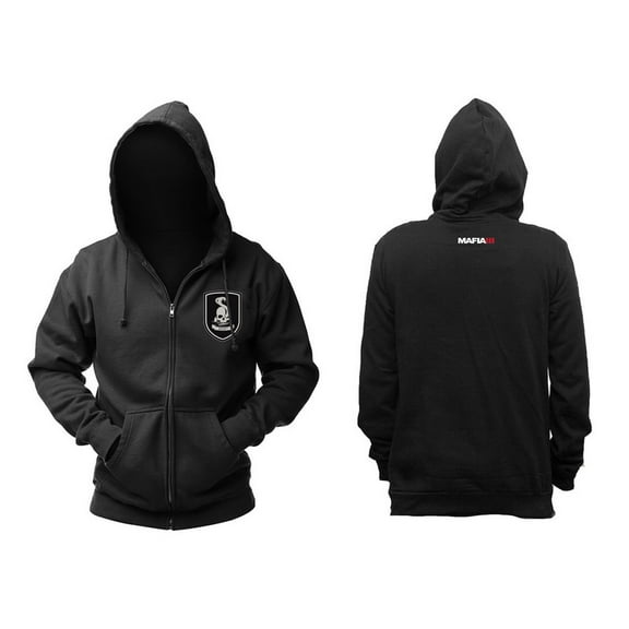 Gaya Entertainment Mafia III "223rd" Black Zip-Up Men's Hoodie, Medium Male