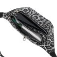 thumbnail image 5 of Unique Bargains 1 Pc Fanny Pack Leopard Pattern Waist Bag Black White, 5 of 6