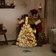 thumbnail image 3 of Illuminated Snowflake Flocked Christmas Tree, Equipped With Advanced Hinges, Artificial Trees, Metal Bracket, And Branch Tips For Easy Christmas Decoration, 3 of 6