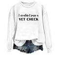 thumbnail image 1 of VBARHMQRT Sweat à Capuche Rouge pour Femmes, Col Rond, Imprimé Lettres Anglaises Humoristiques, 1 of 3