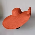 thumbnail image 2 of QASIEATN Womens Popular Sun Hats Women's Oversized Straw Hat Wide Brim Beach Hat Summer Vacation Sun Hat Fall Fashion Accessories, 2 of 3