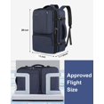 thumbnail image 2 of Mochila Vancropak Carry on de 47 litros con 3 cubos de embalaje, color azul, 2 of 9