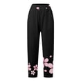 thumbnail image 3 of WILLBEST Pantalones Casuales para Mujer, de Color Liso, con Bolsillos, Sueltos, Rectos, Elásticos, para Yoga, para Comodidad Diaria con Diseño En Contraste. Extra Grande, 3 of 4