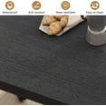 thumbnail image 4 of HAUXITIO 63 Inch Dining Table for 6 People, All-Weather Rectangular Table with Solid Wood Legs for Indoor & Outdoor Use,Black, 4 of 8
