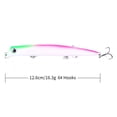 thumbnail image 3 of HENGJIA Pack of 7 Large Top Water Popper 4.96in/5.75oz Artificial Saltwater Lure 3D Eyes with Treble Hooks and Ring for Saltwater Offshore, Surf Fishing Striped Bass, 3 of 13