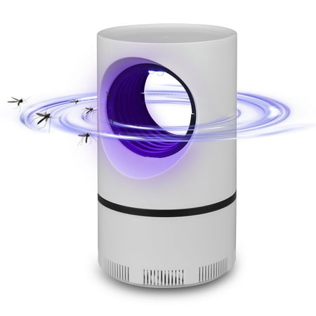 Ultraviolet Light Lamp Mosquito Killer Lamp,360 Degrees Photocatalytic Ultraviolet Repellent Anti-Mosquito Lamp, Strong Fan Suction Vortex,Low Voltage Mosquito Killer Light with USB Cable,Suitable for indoor Use ()