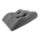 thumbnail image 4 of Almohada de apoyo para piernas elevada, almohada ergonómica de espuma viscoelástica para piernas, para dormir, para la cadera, para la hinchazón y Cuadrícula gris, 4 of 8
