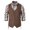 Coffee, variant on Yuwull Men's Western Suit Vest Vintage Single Breasted Vest Tops Blouse Slim Fit Waistcoat with Pockets Khaki XX-Large
