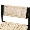 thumbnail image 7 of 2pcs Bar Chairs With Woven Seat, Metal Frame, Modern Elegance, For Kitchen, Dining, Living Room, Up To 220lbs, 15.08"w X 34.46''h Stools Of 2, Construction, Paper Rope Weave Versatile For Anywhere,, 7 of 7
