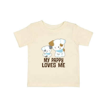 

Inktastic My Pappy Loves Me Grandson Gift Baby Boy T-Shirt