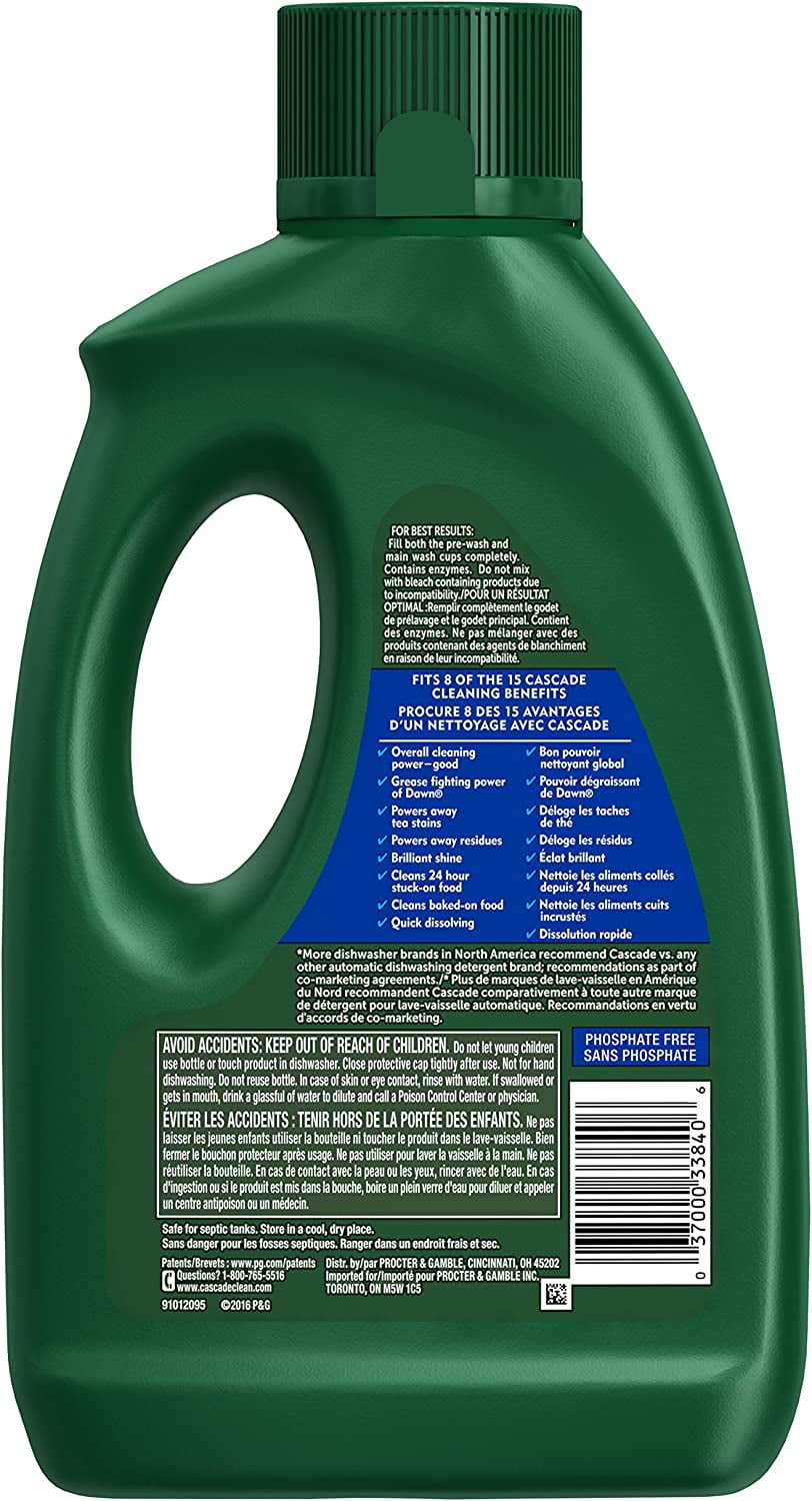 Detergente Lavavajillas Cascade Gel Fresh 2.12 kg