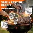 thumbnail image 6 of FOUKUS Grill Basket 2PCS: Rolling Grill Basket for 360° Even Grilling, Stainless Steel Grill Baskets for Outdoor Grill, Vegetable Grill Basket BBQ Grilling Accessories & Gifts for Men Dad Husband, 6 of 6