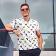 thumbnail image 4 of Fotbe Various Rooster Camiseta Polo de Golf para Hombre con Estampado – Camisa Deportiva Transpirable con Cuello Abotonado-3X-Large, 4 of 6