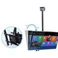 thumbnail image 2 of FixtureDisplays Support TV de Plafond pour 2 Écrans 42 Pouces à 75 Pouces, Double Face, Hauteur Réglable, Inclinaison & Pan - Noir 16818, 2 of 5