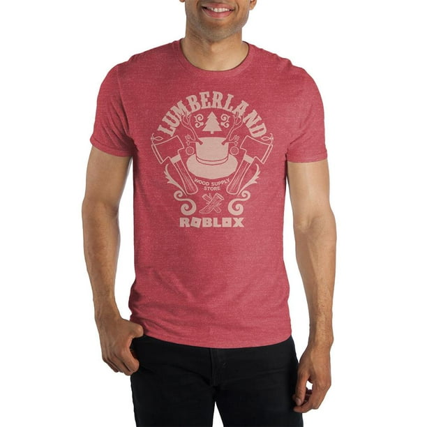 Bioworld Lumberland Roblox Game Men S Red T Shirt Tee Shirt Gift