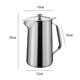 thumbnail image 5 of 1.8L Stainless Steel Pitcher with Lid, Large Capacity, 201 Stainless Steel, Iced Tea Pitcher for Coffee, Juice and Homemade Beverages, 5 of 5