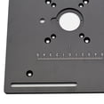 thumbnail image 6 of Router Table Insert Plate Wood Router Plate Auxiliary Tool Benches Multifunction Aluminum Router Insert Plate for Milling Engraving A with Backer, 6 of 8