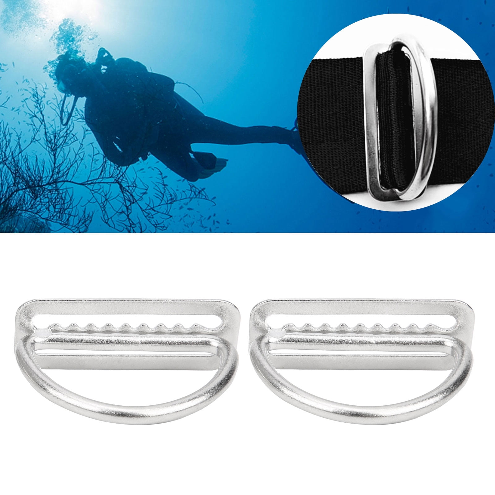 54mm Wide Stainless Steel Weight Belt Buckle for Scuba Diving Snorkeling 