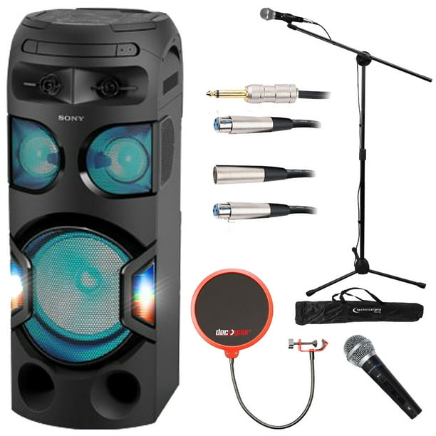 Sony MHCV71 High Power Bluetooth Audio System with Deco Gear Studio Starter Bundle Walmart