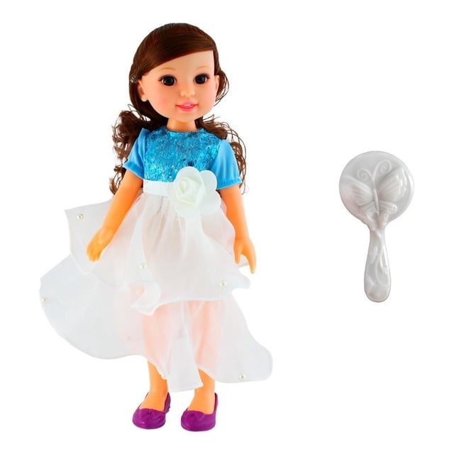 Muñeca Con Vestido Y Cepillo, Para Niñas Rm Regalomex CP1219615