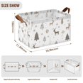 thumbnail image 7 of Yayeee Foldable Storage Basket for Shelves with Handles Set of 2 Waterproof Cloth Bins, Christmas Forest, 7 of 7