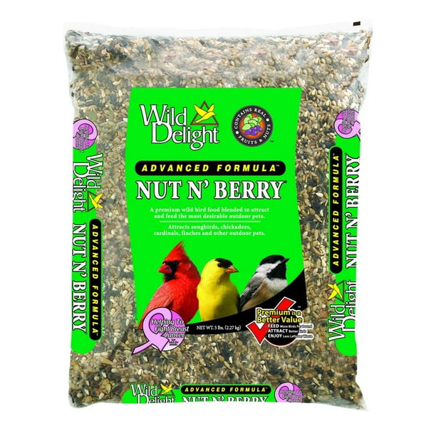 Wild Delight Advanced Formula Nut N' Berry Wild Bird Food, 5 lb ...