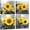 Sunflower, variant on Wall Art Decor - 4 Panels Sunflower Canvas Wall Art|Sunflower Pictures Wall Decor|Sunflower Bathroom Decor|Giclee Modern Home Decoration Watercolor Poster Wall Picture for Living Room Ready to Hang