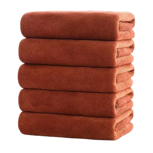 Yhmxh Toallas de algodón de 5 piezas, toallas de algodón suaves y cómodas para adultos, juego de toallas de mano.