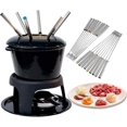 thumbnail image 3 of 12 piezas de tenedores para fondue, tenedores para fondue de acero inoxidable de 24 cm con mango resistente al calor de color para choc, 3 of 5