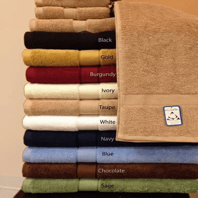 6-Pc Combed Cotton Towel Set Includes 2-Hand Towel 2-Bath Towel 2-Washcloth