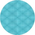 thumbnail image 1 of Ahgly Company Indoor Round Patterned Bright Cyan Blue Area Rugs, 8' Round, 1 of 6