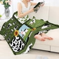 thumbnail image 3 of Yibo Retro Aztec Horse Sofa Blankets for Adult Kids Plush Flannel Bed Blankets Warm Fleece for Couch/Sofa/Car/Office Reading TV Blankets, 3 of 7