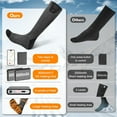 thumbnail image 4 of Heated Socks for Women Men, 8000mAh Rechargeable Battery Foot Warmer Hiking Socks Up to 10 Hours, APP Controlled Electric Heated Socks with 4 Heating Levels for Camping Skiing, 4 of 8