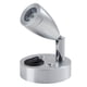 thumbnail image 1 of Luz de lectura LED ajustable de color blanco cálido, 12 V, aluminio plateado, 1 W, con interruptor de botón, perfecta para iluminación interior de autocaravanas (1 unidad), 1 of 5
