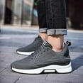 thumbnail image 2 of RURAN Men Elevator Sneakers Invisible Height Increasing 2.4 Inches Taller Elevator Sports Women Mesh Breathable Outdoor Casual Lace up Fashion Shoes, 2 of 6