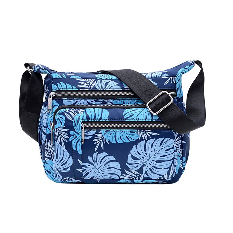 Casual Printed Waterproof Backpack, Large Capacity Shoulder Bag