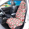 thumbnail image 3 of XYZCANDO Strawberry Floral Print Car Seat Towel Cover - Waterproof Sweatproof Seat Protector - Universal Fit for Cars, SUVs, Trucks & Vans, 3 of 7
