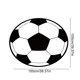 thumbnail image 3 of Alfombra temática de fútbol americano esterilla interior exterior • Diseño de campo de fútbol de poliéster • Alfombra redonda negra verde de 23,6 pulgadas • Decoración del porche del porche del, 3 of 6