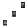 thumbnail image 3 of stanreset Kitchen Timer Digital Electronic Count Up Study Timing Alarm Sports Gym Fitness Portable Home Picnic Accessory Black 3Set, 3 of 6