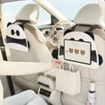 thumbnail image 5 of Car Back Seat Organizer with Phone & Tablet Holder, Adjustable Storage Bag for Rear Seat, Touchscreen Support, White, 5 of 6