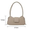 thumbnail image 2 of PU primavera nuevo color sólido bolso de la axila textura de la moda casual hombro crossbody bagkhaki, 2 of 5