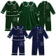 thumbnail image 3 of Toddler Baby Boys Girls Velvet Christmas Pajamas Set Kids Winter Holiday Clothing Suit Add Your Text Name Sleepwear Customized, 3 of 4