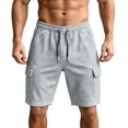 thumbnail image 5 of Mens Cargo Shorts Multi-Pockets Elastic Drawsrting Waist Outdoor Hiking Fihsing Short Pants Dad Gifts, 5 of 8