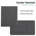 thumbnail image 5 of JIUZHEN Square Tablecloth - Waterproof and Spillproof Dining Room Washable Polyester Table Cloth for Dining Room, 30 x 30 Inch, Grey, 5 of 7