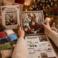 thumbnail image 4 of Secfreeship Christmas Punch Needle Kit with 3D Effect, DIY Stitching Craft Set for Beginners, Cozy Holiday Project for Home Decor and Display, 4 of 5