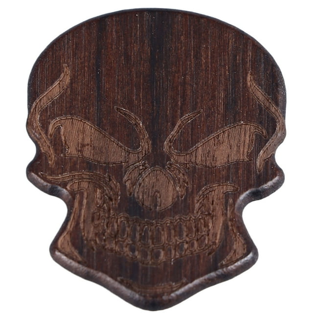 <p>Wooden Guitar Pick Cool Skull Guitar Pick Horrible Solid Wood Musical Instrument Accessories</p>