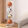 thumbnail image 4 of Giyblacko Vertical Storage Rack Metal Basketball Holder Multi Layer Organizer Rack Standing Basketball Rack Stand Simple Storage Shelf For Basketball Football Volleyball., 4 of 5