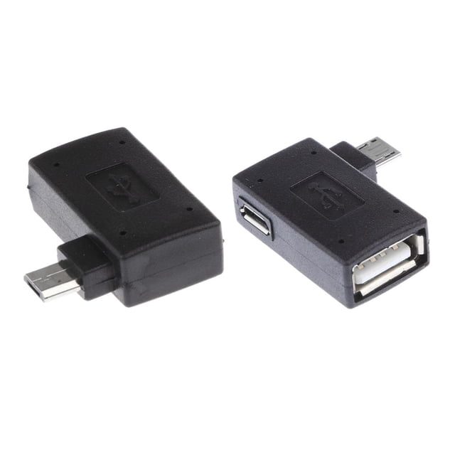 Adaptador OTG Baoblaze para Host USB 2.0 ángulo Izquierdo con Funciones de alimentación