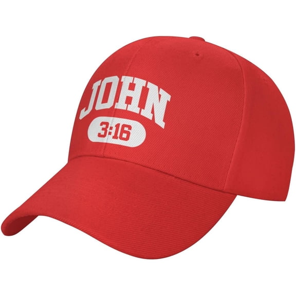 John 316 Christian Faith Believer Jesus Baseball Hat for Men Women Black Baseball Cap Golf Dad Hat for Men Trucker Hat